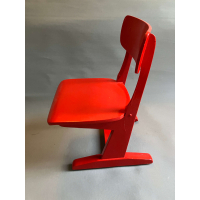 Vintage Casala schoolstoeltje zwart